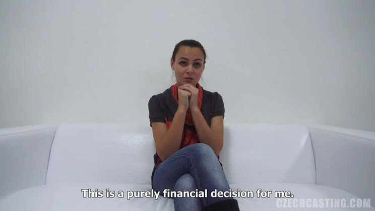 [CzechCasting] - Brunette Bombshell Veronika's Czech Tease - Veronika