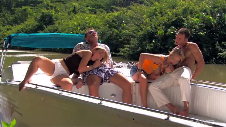 [BANG.com] - Brunette Morgan Moon and Blonde Jessica Moore's BoatSex Escapade - Mike Angelo - Jessica Moore - Morgan Moon