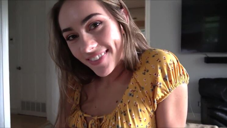 Brunette Beauty Mackenzie Mace's Facial Fun