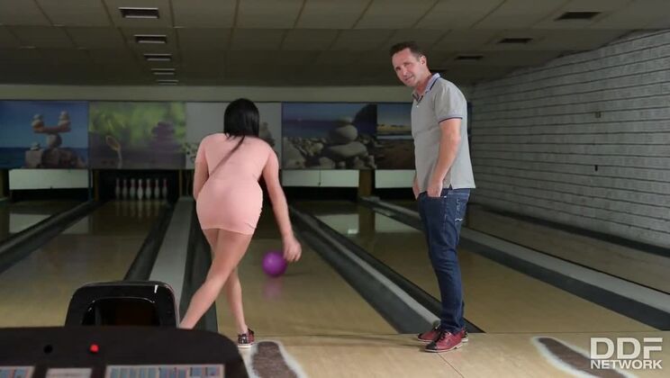 Bowling Alley Booty: Anissa Kate and Nataly Gold Get Anal