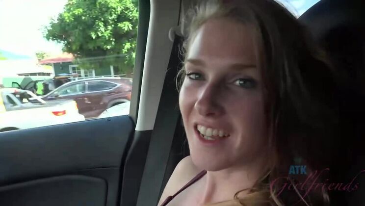 Blonde Ashley's Exciting Beach Exploration!