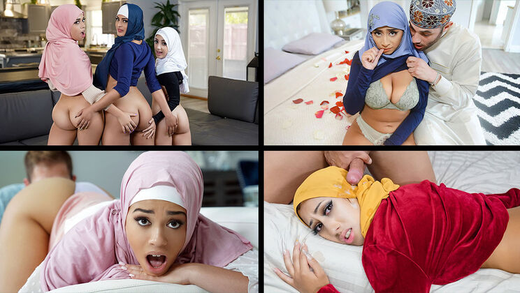 [TeamSkeetSelects] - HijabHooked: Aaliyah and Co. - Aaliyah Hadid - Ella Knox - Penelope Woods - Willow Ryder
