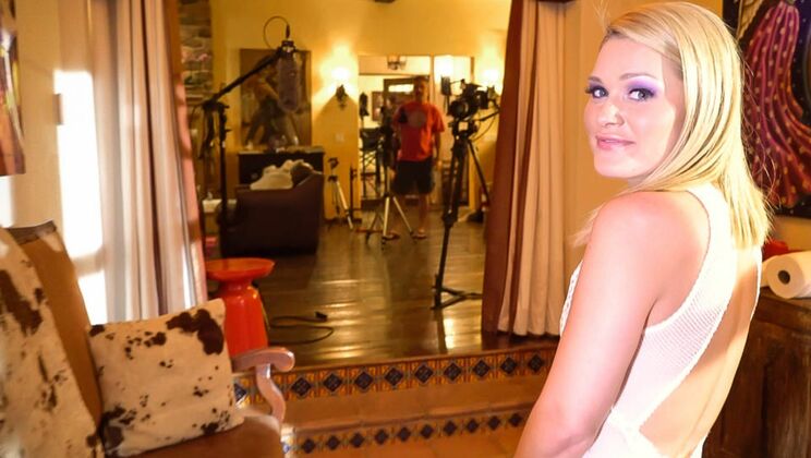 Blonde and Naked: Abby Cross BTS Adventure