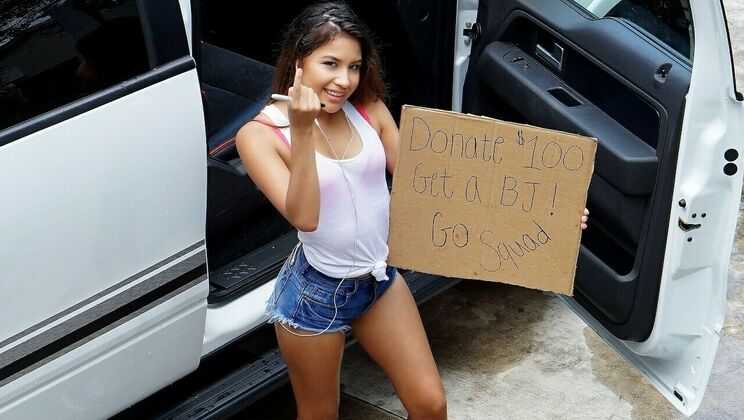 [PervsOnPatrol] - Zaya Cassidy's Car Wash Tease - Zaya Cassidy