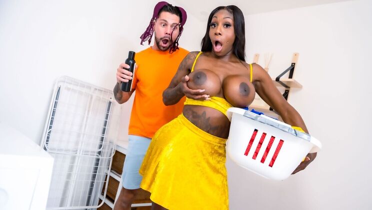 [FakeHubOriginals] - Tattooed Ebony Ebony's Dirty Deeds - Angelo Godshack - Ebony Mystique