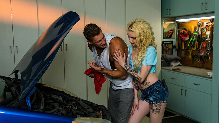 Ryan Mclane Checks Lola Fae's Oil