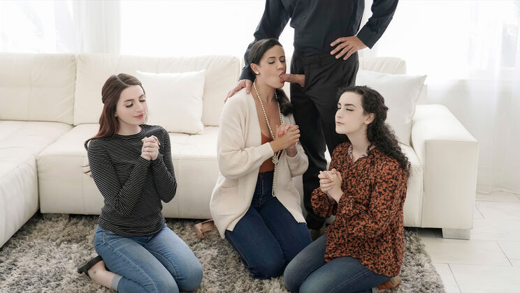 [MylfClassics] - Calvin's First Time with Three Hot Wives - Lyra Lockhart - Penny Barber - Aria Carson - Calvin Hardy