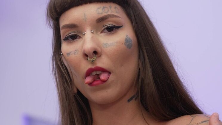 [NRXStudio] - Deepthroat and Anal with a Skinny, Tattooed Chick and Monster Cock - Tim Monster Cock - Marseline Black