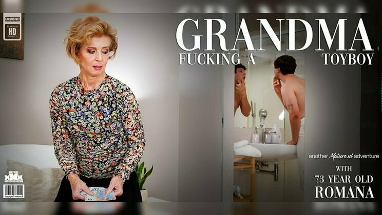 Blonde Granny Romana Fucked Hard by Lenny