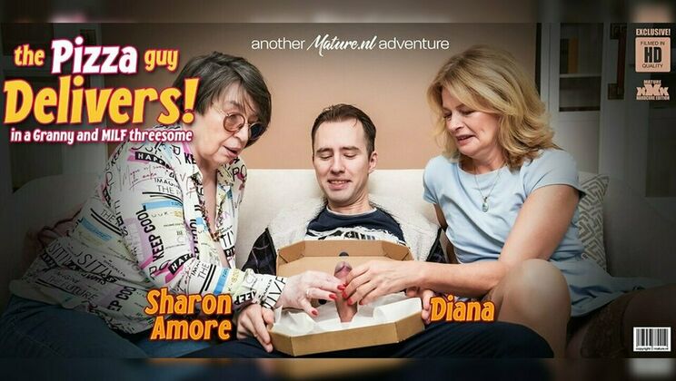 [Mature.nl] - Horny MILF Diana and Granny Sharon's Young Stud Threesome