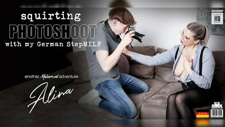 [Mature.nl] - Squirting Milf Alina Fucked Hard By Stepson