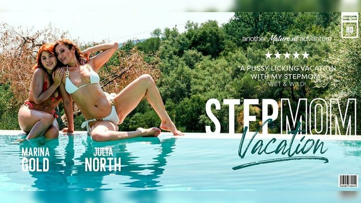 [Mature.nl] - Marina Gold's Pussy Licking Skills on Stepmom Julia North's Wet Beauty - Julia North - Marina Gold