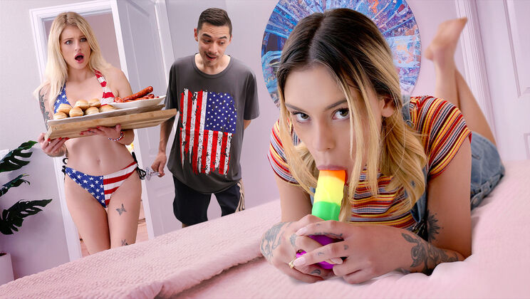 [AskYourMother] - Hot Taboo Threesome: Brother, Sister, and Friend - Juan Loco - Hyley Winters - Dylan Moore