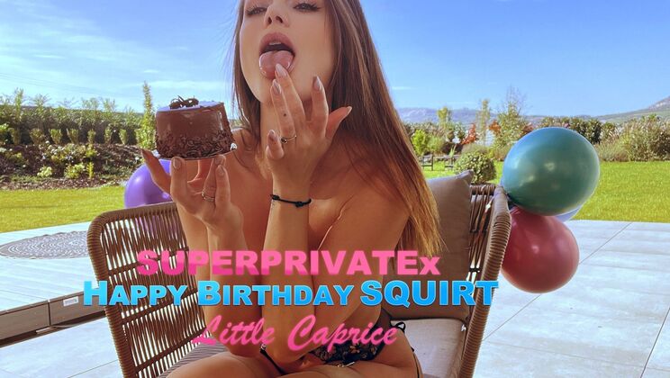 Little Caprice Fingers Herself to a Squirt Fest