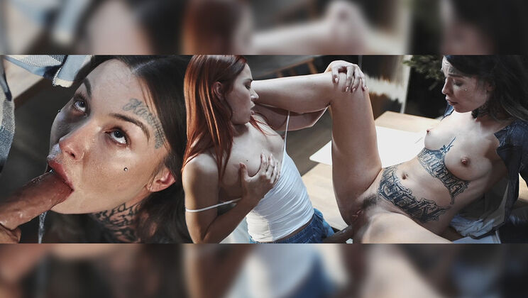 Tabitha and Clemence Prepare for the Anal Art Exhibit