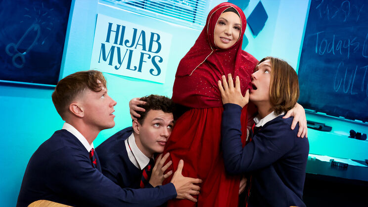 [HijabMylfs] - Real Woman Takes on Three Cocks - Rion King - Kiki Daire - Josh Rivers - Axel Haze