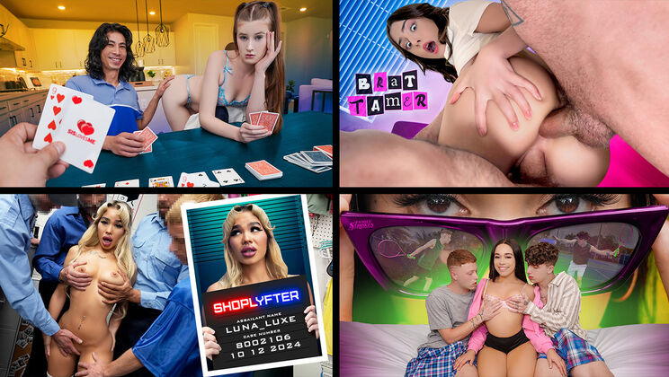 Rough Blowjob Party: Madison Wilde & Penelope Woods in Cum-Filled Orgy