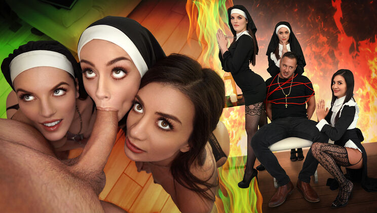 Latina Nun Selena Love Swallows Danny’s Load