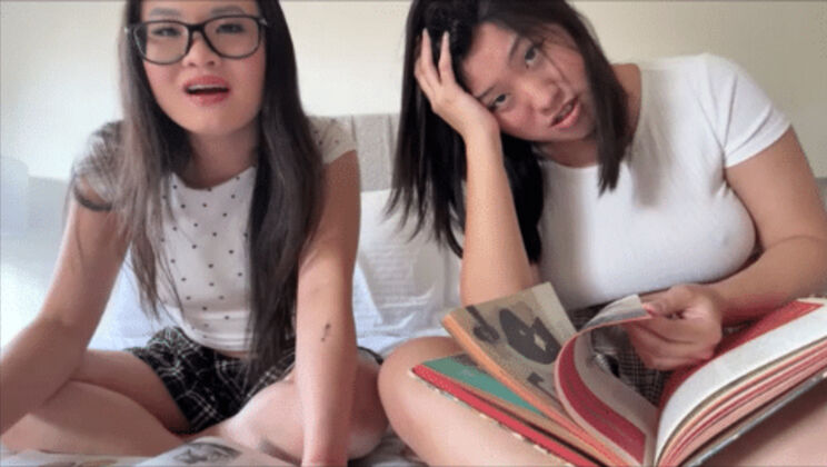 Asian Cuties Sakura and Uwu Tofu in POV Sex