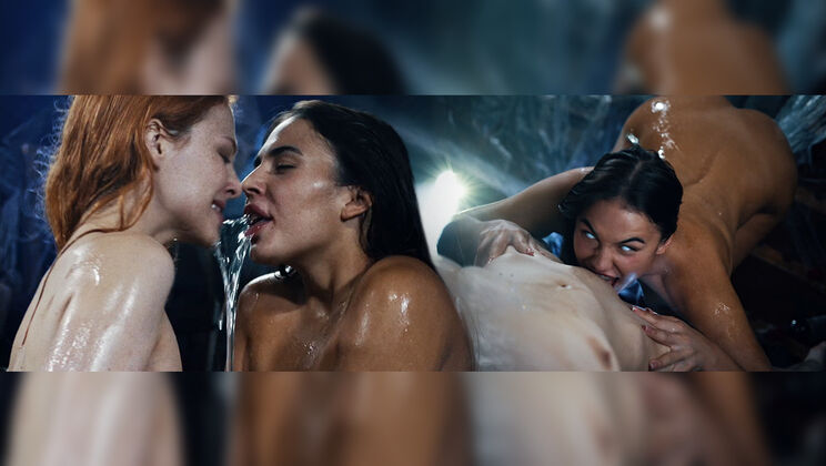 [Parasited] - Scissoring and Masturbation Fetish Show - Clemence Audiard - Milan Cheek - Sofia Rivers