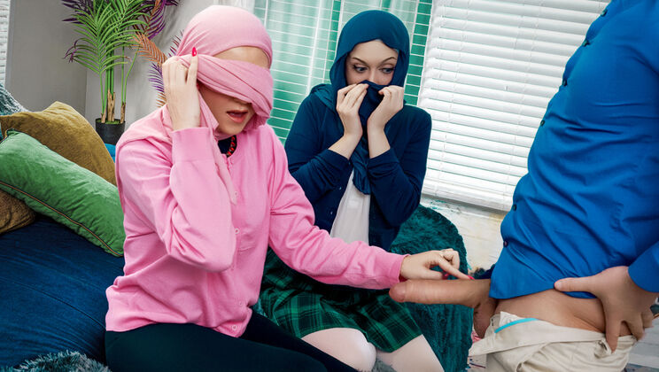 Petite Hijabis Get Naughty: A Threesome to Remember