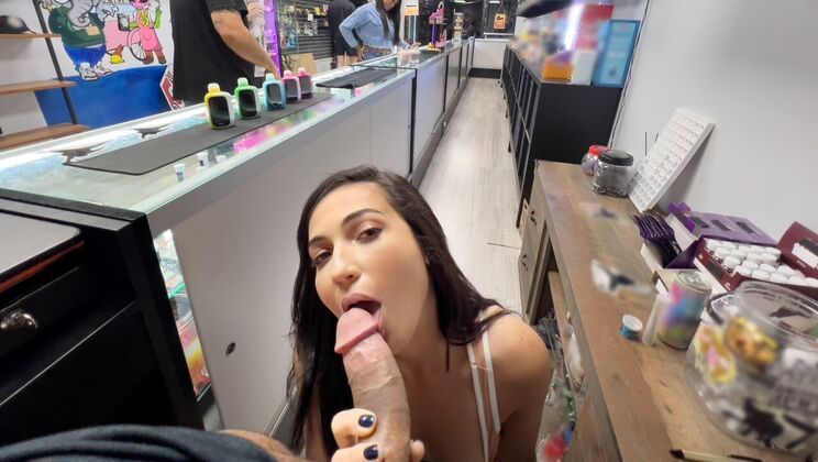 Mira Luv Hits My Vape Before Blowjob